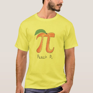 Peach Pi Cute Math Pi Day Men's T-Shirt