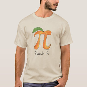 Peach Pi Cute Math Pi Day Men's T-Shirt