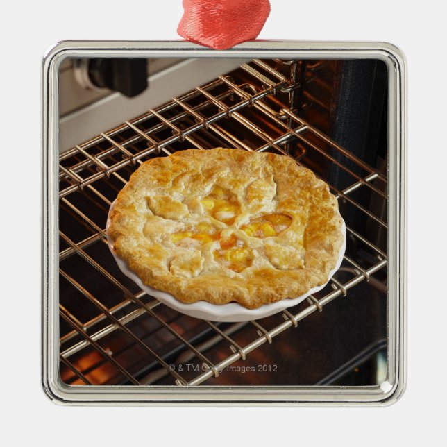 Peach Pie Metal Tree Decoration (Front)