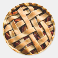Peach Pie with a Fancy Crust