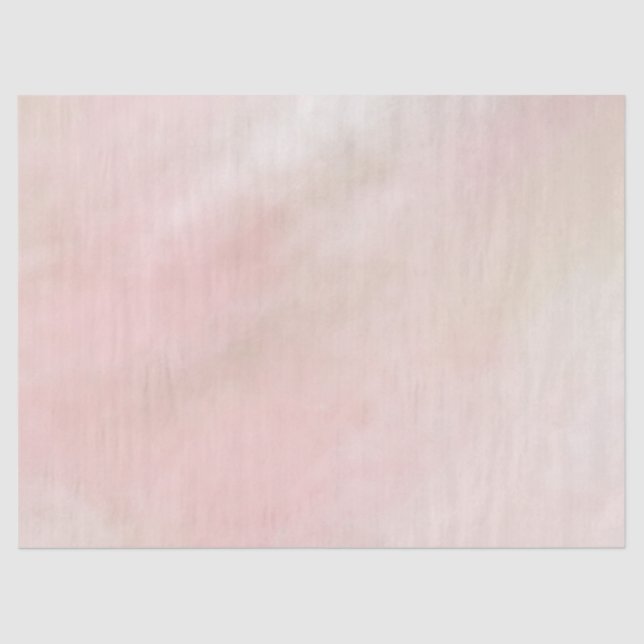 Peach Pink Blush Tie Dye Watercolor Tissue Paper (Front)