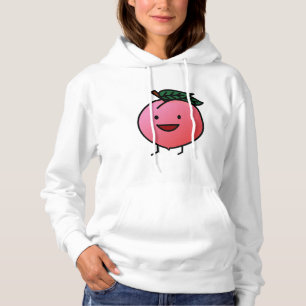 Peach Pink Happy Smiling Design Bro Hoodie