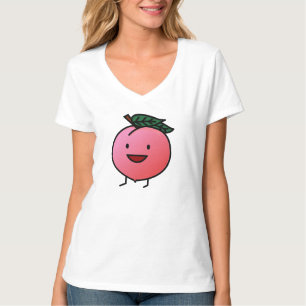 Peach Pink Happy Smiling Design Bro T-Shirt