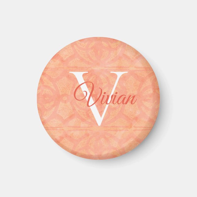 Peach Pink Magnet (Front)