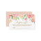 Peach & Pink Peony Diaper Raffle Invitation Insert