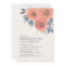 Peach Poppies Bridesmaids Luncheon Invitation