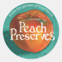Peach Preserves Ball Canning Label