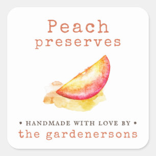 Peach Preserves  Square Sticker