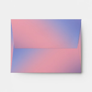 Peach Purple Ombre Gradient Blur Abstract Design Envelope