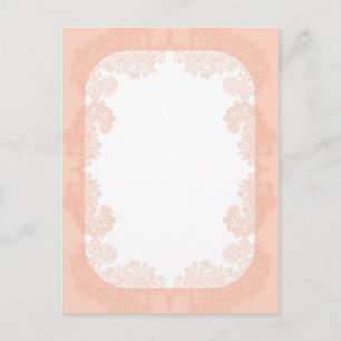 Peach romantic elegant invitation template