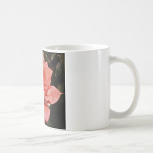 peach rose and dewdrops coffee mug