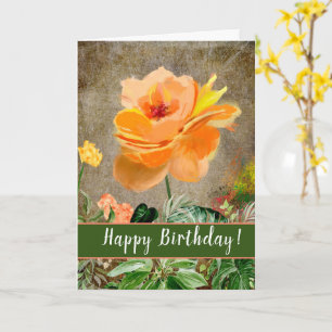 Peach Rose Greeting Card