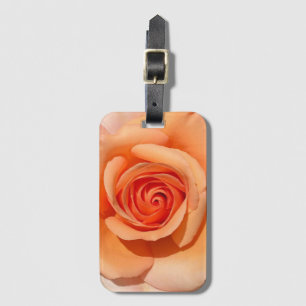 Peach Rose Luggage Tag