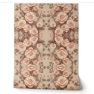 Peach Roses  Wallpaper