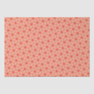 Peach Sacred Geometry Flower of Life Pattern Tissue Paper