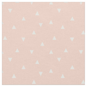 Peach Scattered Triangles Fabric