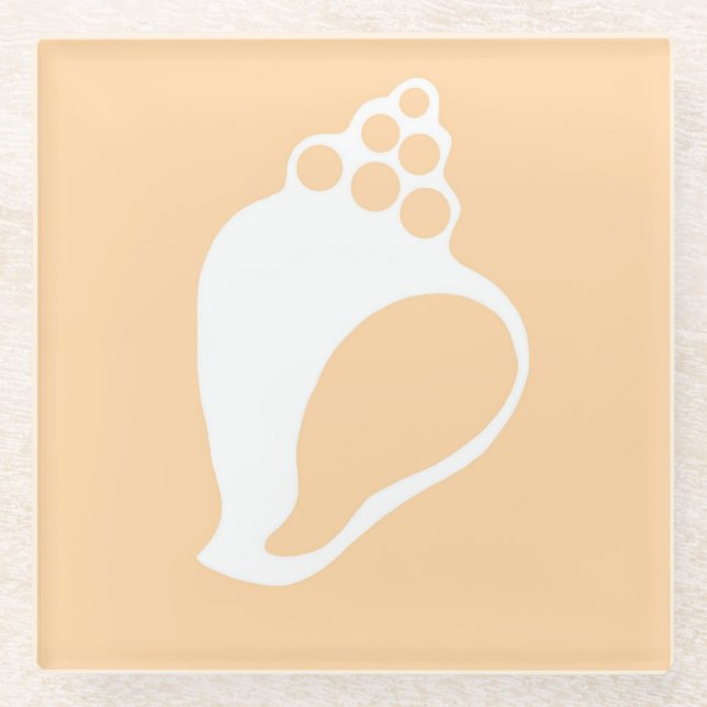 Peach Shell Coaster (Front)
