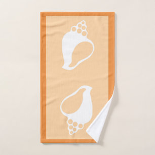 Peach Shell Hand Towel