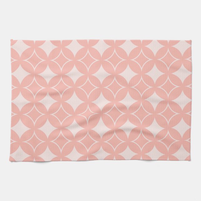 Peach shippo tea towel (Horizontal)