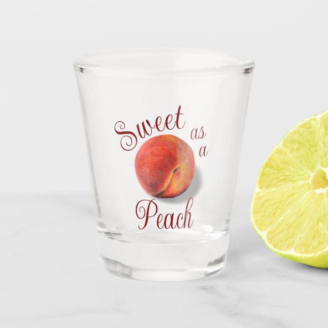Peach Shot glass (Front)