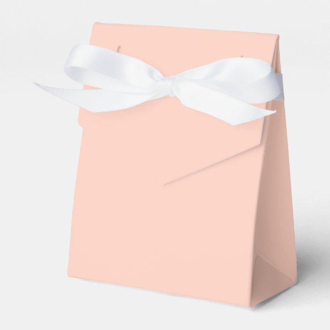 Peach Solid Colour Favour Box (Front Side)