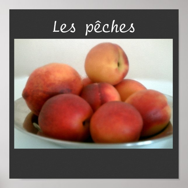 peach still life poster (Front)
