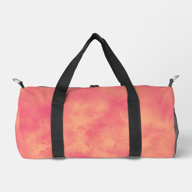 Peach Storm Cloud effect  Duffle Bag (Front)