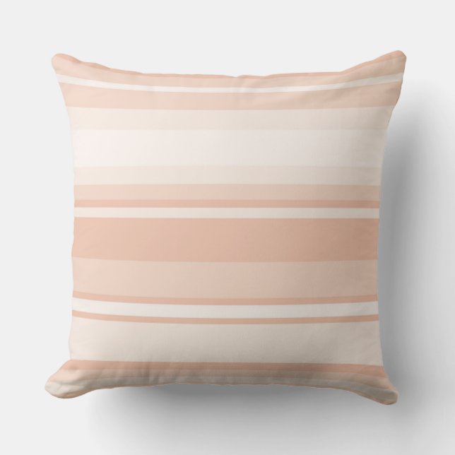 Peach stripes cushion (Front)