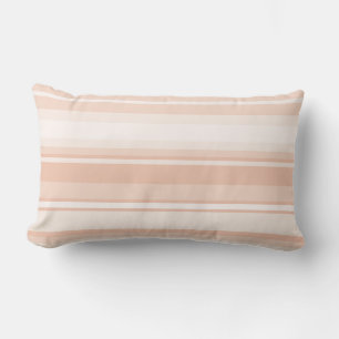 Peach stripes lumbar cushion