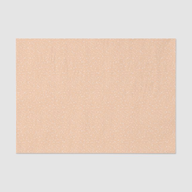 Peach Sugar Sprinkle Baby Shower Tissue Paper (Front)