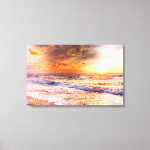 Peach Sunset Canvas Print