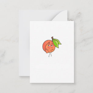 Peach, sweet cheeks, fruit themed card