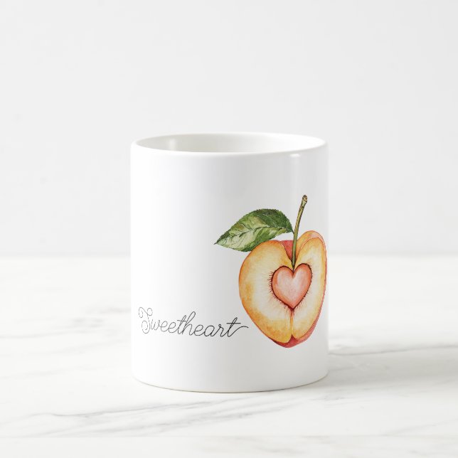 Peach Sweetheart Coffee Mug (Center)