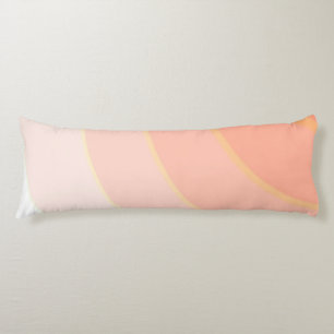 Peach Swirls Body cushion