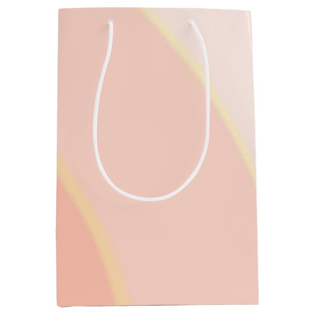 Peach Swirls Gift Bag (Front)