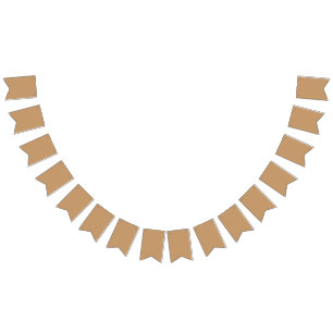 Peach Tan Colour Block Soft Wedding Design Bunting