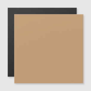 Peach Tan Colour Block   Soft Wedding Design Magnetic Invitation
