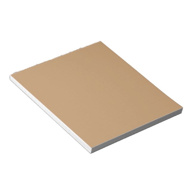 Peach Tan Colour Block | Soft Wedding Design Notepad (Angled)