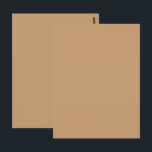 Peach Tan Colour Block | Soft Wedding Design Postcard<br><div class="desc">Soft muted peach tan colour block design—perfect for elegant wedding invites, bridal showers, and warm modern events. Celebrate love with timeless simplicity using this Warm Muted Peach Tan Colour Block design, perfect for weddings and romantic events. Featuring a soft, sun-washed peachy-tan tone, this minimal backdrop evokes warmth, calm, and elegance—ideal...</div>