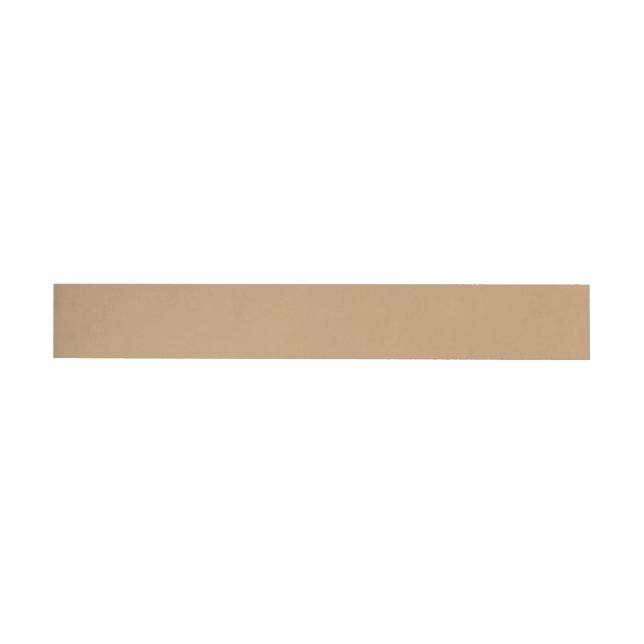 Peach Tan Colour Block | Soft Wedding Design Wrap Around Label (Individual)