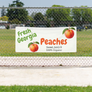 Peach Themed Business Banner