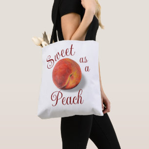 Peach Tote Bag
