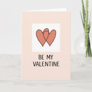Peach Valentines Day Love Card
