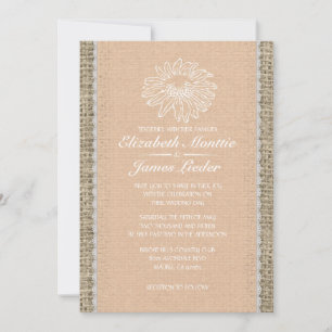 Peach Vintage Lace Wedding Invitations