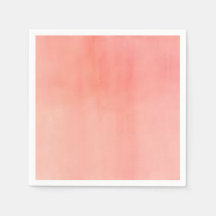 Peach Watercolor design paper napkin