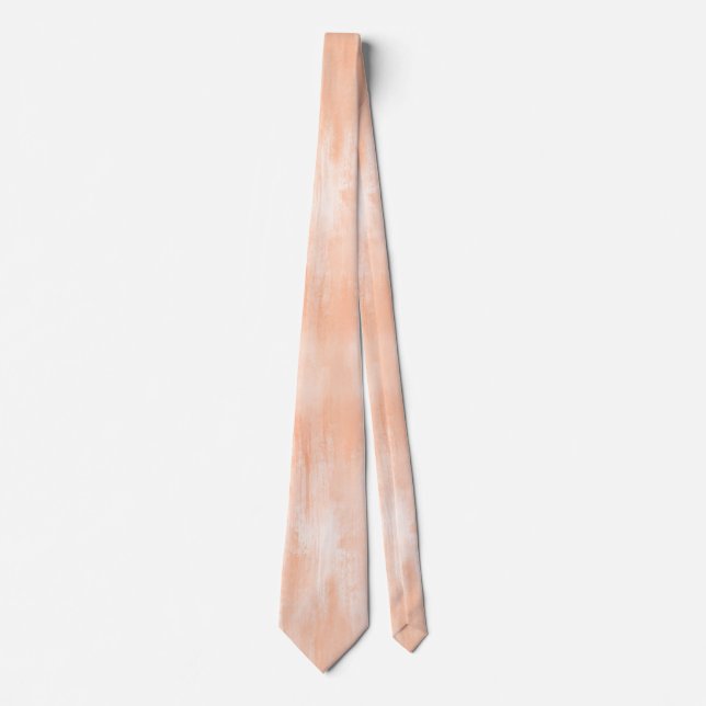 Peach Watercolor Neck Tie (Front)