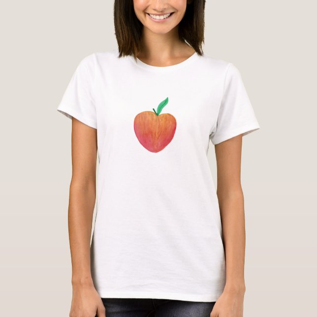 Peach Watercolor T-Shirt (Front)