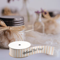 Peach / White Stripe with your Name or Occasion on