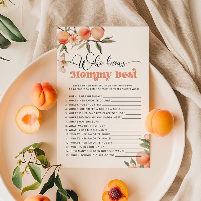 Peach Who knows mummy best shower game (Creator Uploaded)