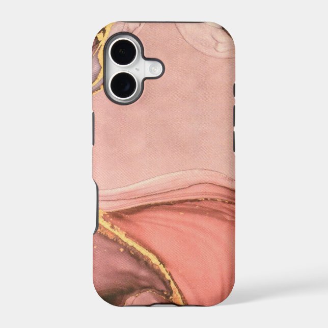 Peach With Gold Geode (Back)